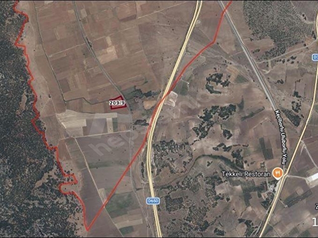 ISPARTA KEÇİBORLU İNCESU KÖYÜ 8292 M2 TEK TAPU YOLU OLAN SATILIK - Görsel 4