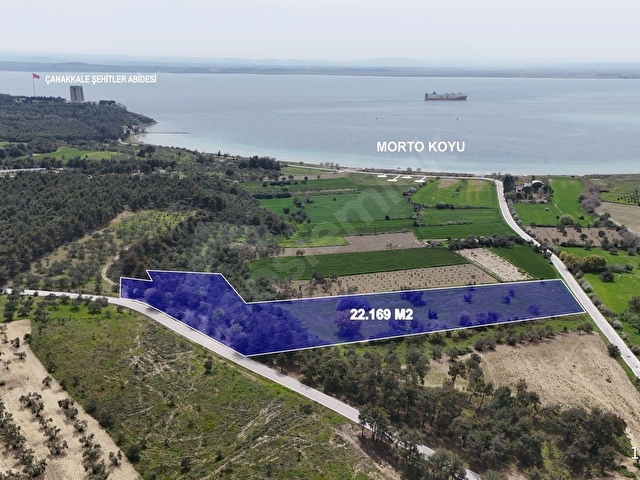 ÇANAKKALE ECEABAT SEDDÜLBAHİRDE 22 DÖNÜM YOLA CEPHELİ TARLA - Görsel 3