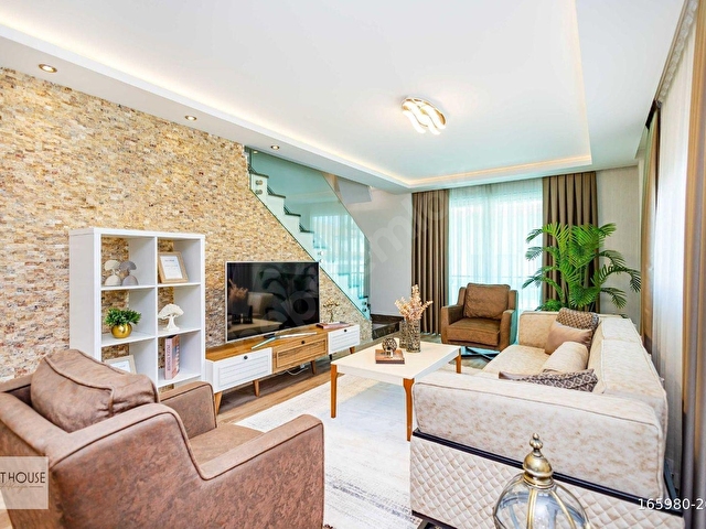 ALANYA KESTELDE DENİZE SIFIR FULL DENİZ MANZARALI 2+1 ÇATI DUBLEKSİ