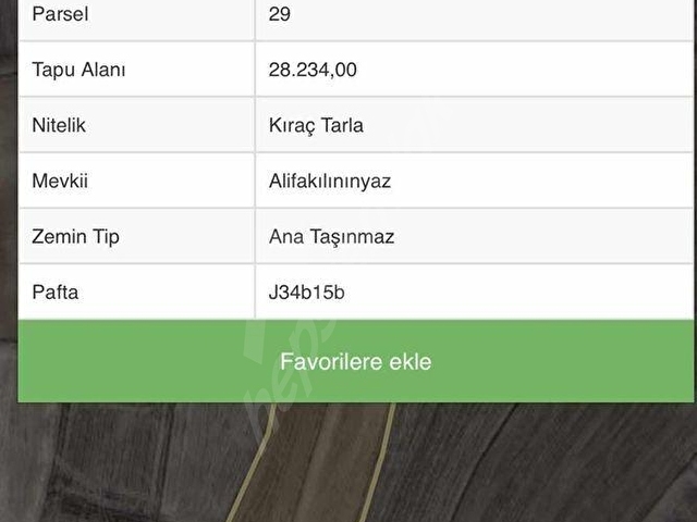BABAYAĞMUR KÖYÜNDE SATILIK TARLA