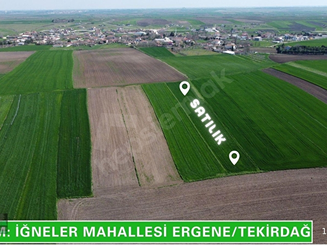 ERGENE İĞNELER KÖYE YAKIN MUVAFAKATNAMELİ 641 M² HİSSELİ TARLA.!