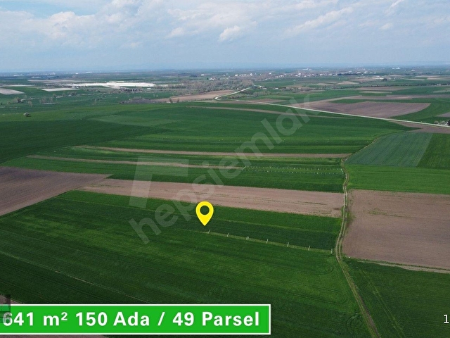 ERGENE İĞNELER KÖYE YAKIN MUVAFAKATNAMELİ 641 M² HİSSELİ TARLA.! - Görsel 2