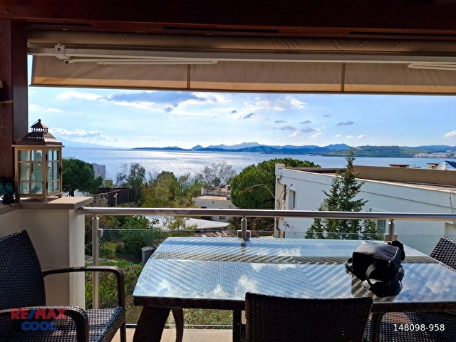 BODRUM KUMBAHÇEDE DENİZE 100 METRE PANORAMİK MANZARALI DAİRE - Görsel 21