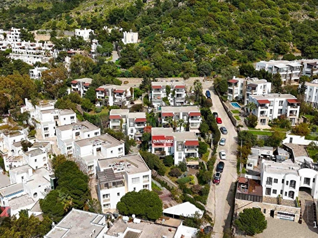 BODRUM KUMBAHÇEDE DENİZE 100 METRE PANORAMİK MANZARALI DAİRE - Görsel 5