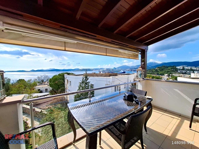 BODRUM KUMBAHÇEDE DENİZE 100 METRE PANORAMİK MANZARALI DAİRE - Görsel 9