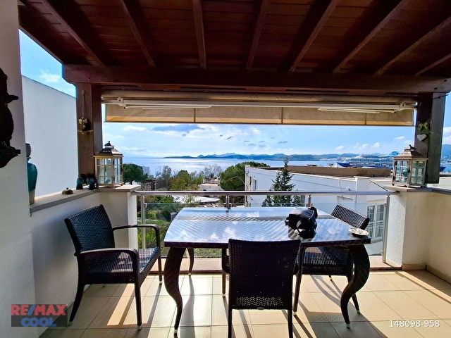 BODRUM KUMBAHÇEDE DENİZE 100 METRE PANORAMİK MANZARALI DAİRE - Görsel 29