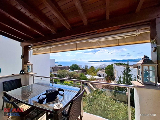 BODRUM KUMBAHÇEDE DENİZE 100 METRE PANORAMİK MANZARALI DAİRE - Görsel 16