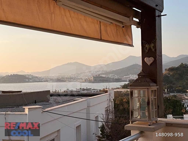 BODRUM KUMBAHÇEDE DENİZE 100 METRE PANORAMİK MANZARALI DAİRE - Görsel 30