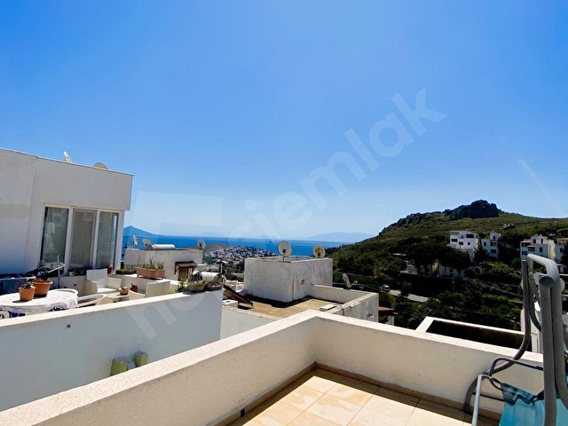 Bodrum Bankev Sitesi Deniz Manzaralı Kiralık 2+1 Üst kat Daire - Görsel 26