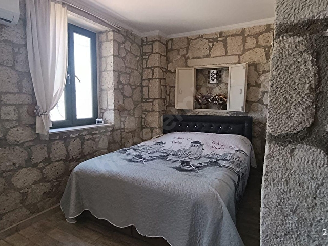 AKARCAda denize 100 Mt mesafede taş villa. - Görsel 19