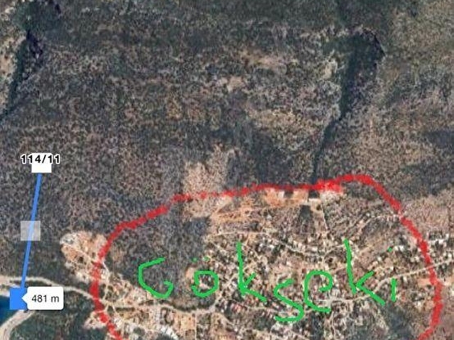Kaş gökseki de deniz manzaralı yatırımlık parsel - Görsel 8