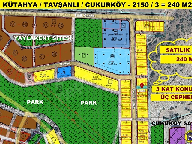 TAVŞANLI ÇUKURKÖYDE KONUT İMARLI HESAPLI FIRSAT ARSA