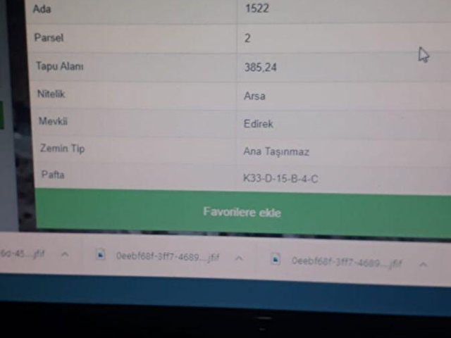 esentepe edirek mevkii 385 m2 alanli cok uygun fiyatli arsa