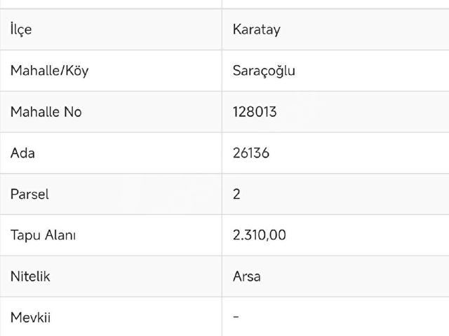 TURYAPTAN Saraçoğlunda 2 Kata İmarli,cazip 2310M2 Arsa Fırsatı