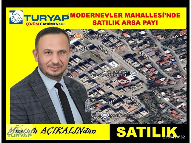 MODERNEVLER MAHALLESİNDE SATILIK ARSA PAYI