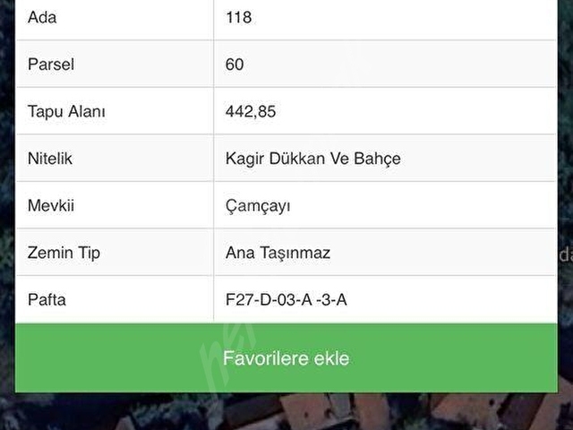 SATILIK KAGİR DÜKKAN VE BAHÇE – KDZ. EREĞLİ KIZILCAPINAR’DA 442,85 M² - Görsel 6