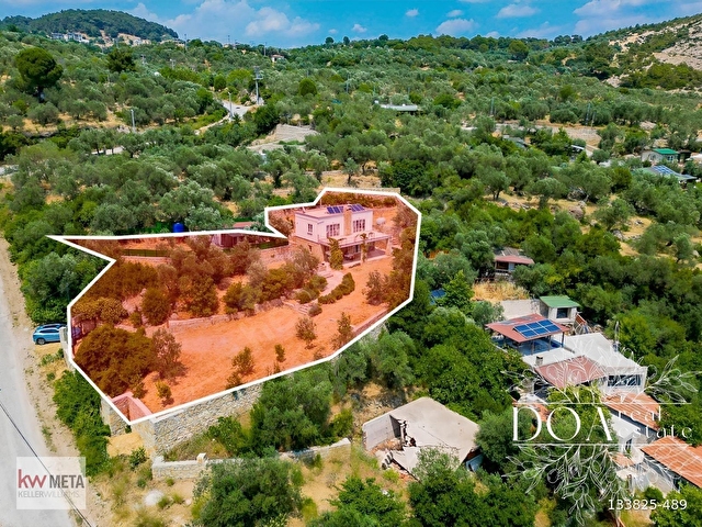 ASSOS ARIKLI DENİZ MANZARALI 1276m2 BAHÇELİ 193 M2 SATILIK VİLLA - Görsel 4