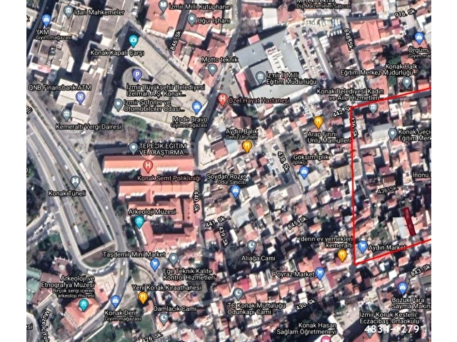 Konak Dis Hastanesi Arkasinda Iki Kat Imarli Arsa 4834 1279 Hurriyet Emlak