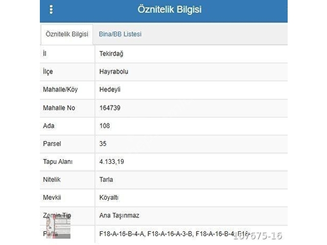 TEKİRDAĞ HAYRABOLU AVLUOVASI SATILIK 1840M2 ARSA
