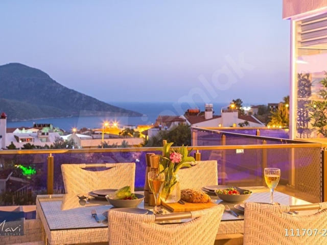 Kalkan merkezde özel havuzlu,2+1 daire mesken/ticari satılık - Görsel 11