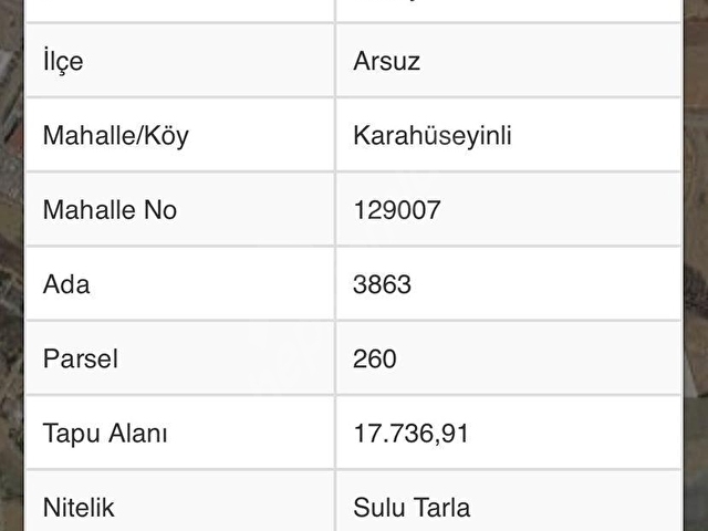 ARSUZ KARAHÜSEYİNLİ MINTIKASINDA SANAYİ İMARLI SATILIK 17736 M2 ARSA - Görsel 4