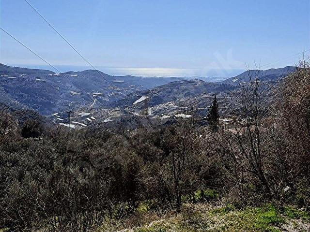 Alanya Yenicede Full Deniz Manzaralı 1.587m² Yola Sıfır Arsa!! - Görsel 3