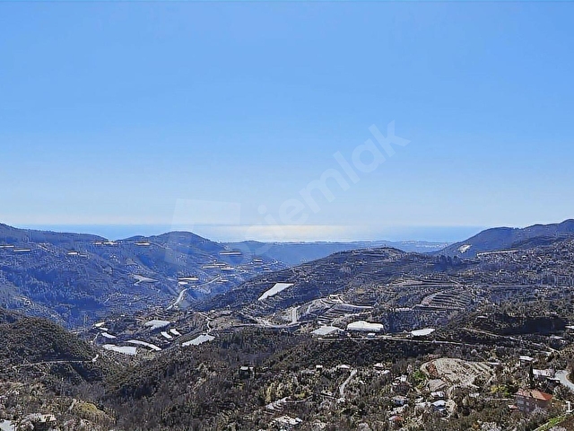 Alanya Yenicede Full Deniz Manzaralı 1.587m² Yola Sıfır Arsa!! - Görsel 20
