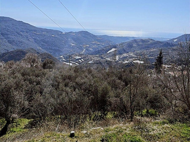 Alanya Yenicede Full Deniz Manzaralı 1.587m² Yola Sıfır Arsa!! - Görsel 5