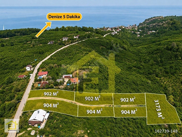 Hasançavuşda Deniz Manzaralı %40 İmarlı 900 m2 Satılık Arsa