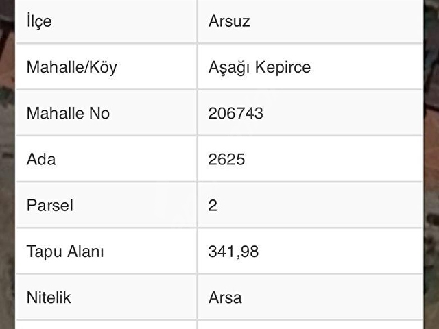ARSUZ AŞAĞI KEPİRCE  ŞİRİN NAR SİTESİ ÜSTÜNDE DENİZ MANZARALI 342 m2 SATILIK ARSA - Görsel 5