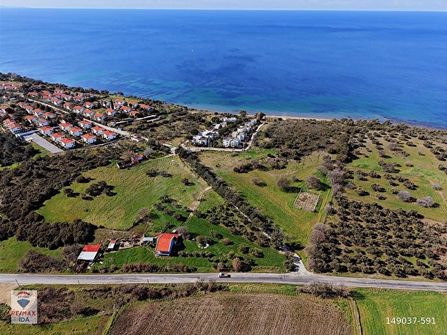 Çanakkale Ezine Tavaklı Alemşah Deniz Manzaralı İmarlı Arsa - Görsel 14