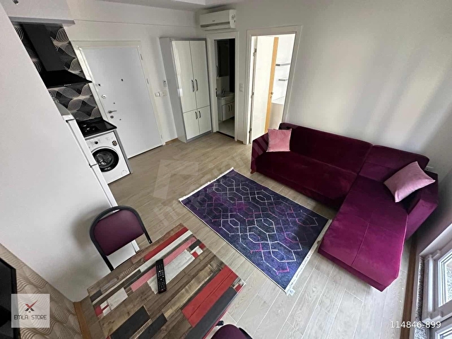 ÜNİVERSİTE YAKINI ARA KAT BALKONLU -KLİMALI-LÜX EŞYALI 1+1 APART - Görsel 19