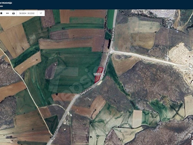 DOĞA CİTYDEN SATILIK SÖĞÜT OLUKLUDA 1.399 M2 ASFALT CEPHE TARLA - Görsel 9