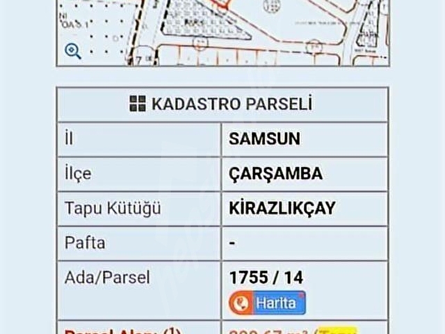 ÇARŞAMBA DA SATILIK ARSA - Görsel 6