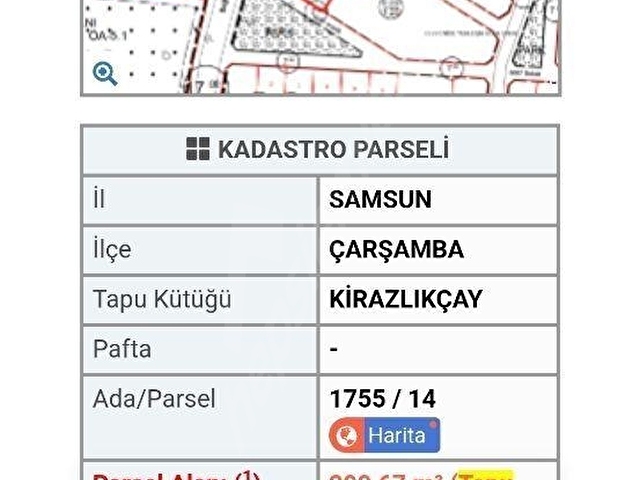 ÇARŞAMBA DA SATILIK ARSA - Görsel 5