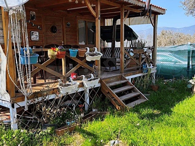 Fırsat ! Örnekköyde Asfalt Yola Cepheli 305 m² Bahçede Ahşap Ev - Görsel 14