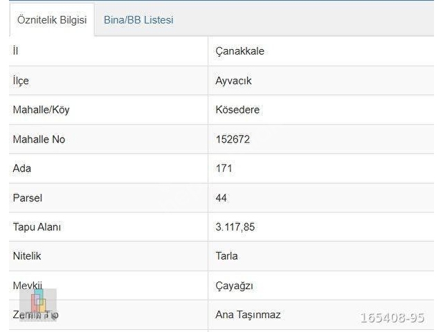 ÇANAKKALE AYVACIK KÖSEDERE DENİZE 240M UYGUN FİYATLI - Görsel 4