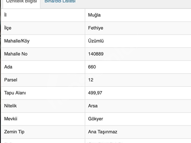 FETHİYE ÜZÜMLÜDE ORMANA SIFIR, %20/%40 İMARLI MÜSTAKİL ARSA - Görsel 3