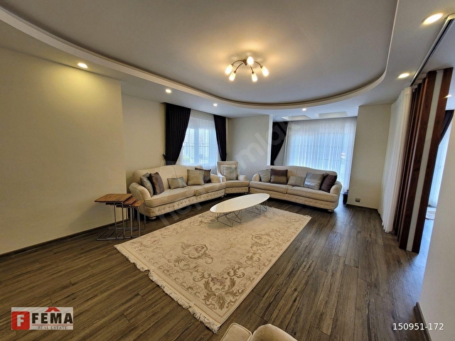 Sitede Bahçeli Kiralık 6+1 Modern Villa -For Rent | FEMA - Görsel 6