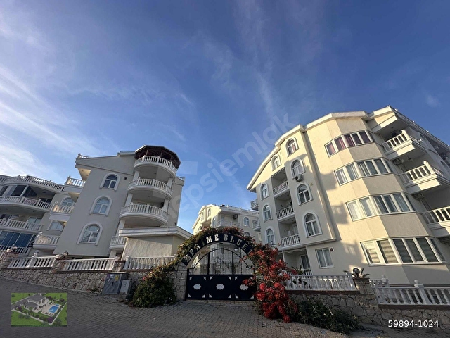 HAVUZLU SİTEDE DENİZ 250 METRE MESAFEDE FUL EŞYALI 2+1 DAİRE