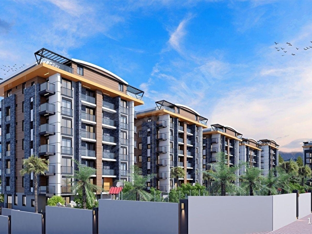 Serik Orta Mahallede Heaven Garden Residence 1+1 Satılık Daire - Görsel 13
