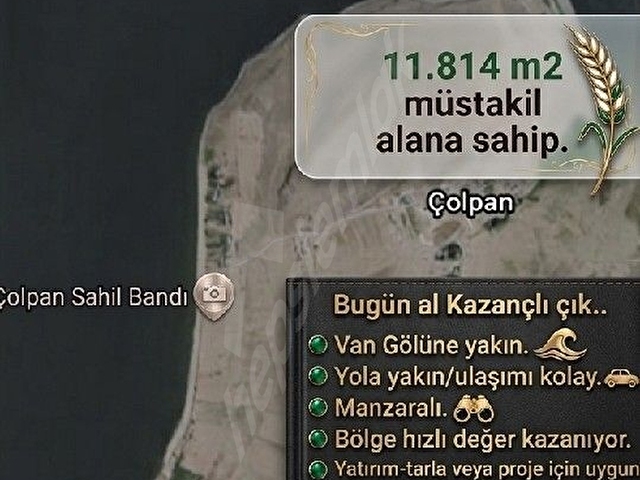 TAKASA UYGUN BU HARİKA TARLA İÇİN ACELE EDİN. HER TÜRLÜ YATIRIM POTANSİYELİ MEVCUT. GÜNEŞ ENERJİSİ - Görsel 2