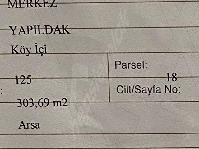 ÇANAKKALE YAPILDAK KÖYÜNDE 303,69 M2 SATILIK ARSA - Görsel 10