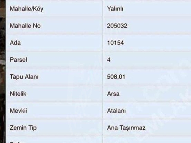 ANTALYA DÖŞEMEALTI YALINLIDA 508 m2 İMARLI VİLLA ARSASI - Görsel 4