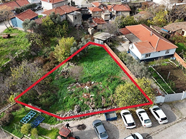 SARIKÖYDE 427 m² SATILIK MÜSTAKİL EV YAPIMINA UYGUN İMARLI ARSA - Görsel 10