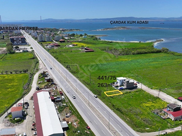 LAPSEKİ ÇARDAK BURSA YOLUNA CEPHE TİCARİ DEĞERLİ ARSA - Görsel 2