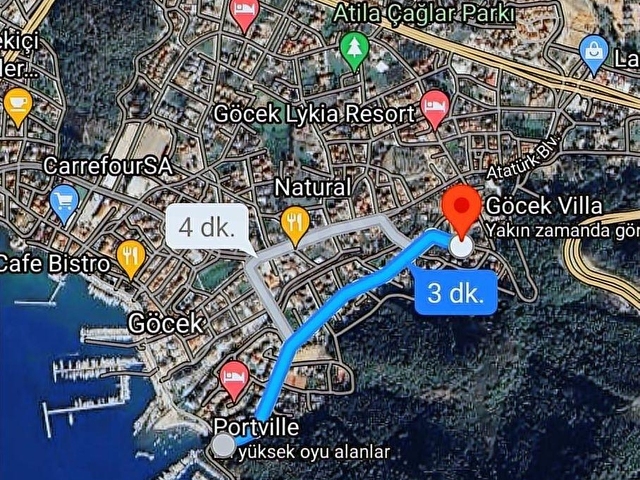 GÖCEK MERKEZDE 5+1 MÜSTAKİL BAHÇE VE HAVUZLU VİLLA - Görsel 18