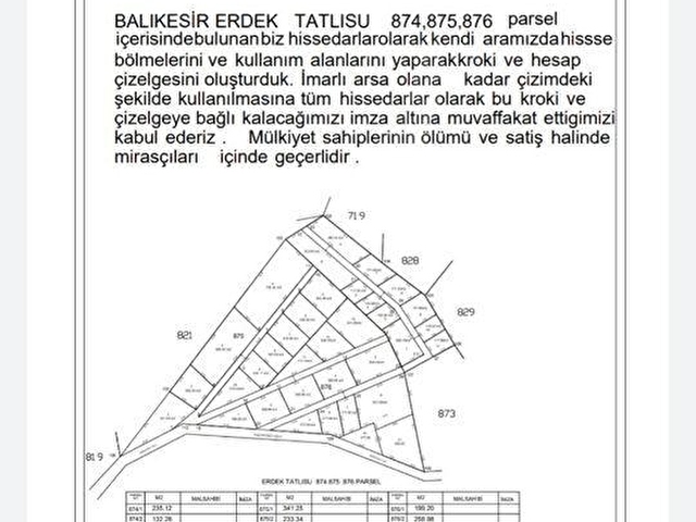 HAMDİ EMLAKTAN TATLISU DA 233 M2 DENİZ MANZARALI İFRAZLI ARSA - Görsel 2