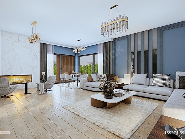 TEK KAT-YATAY MİMARİ-1750 M2 BAHÇE-330 M2 KULLANIM ALANLI VİLLA - Görsel 14