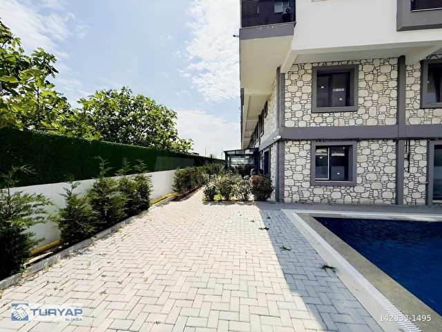 SEYREKTE HAVUZLU SİTEDE SATILIK 1+1 DAİRE - Görsel 11
